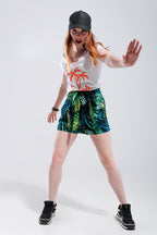 Summer Vibes Print T-Shirt in White