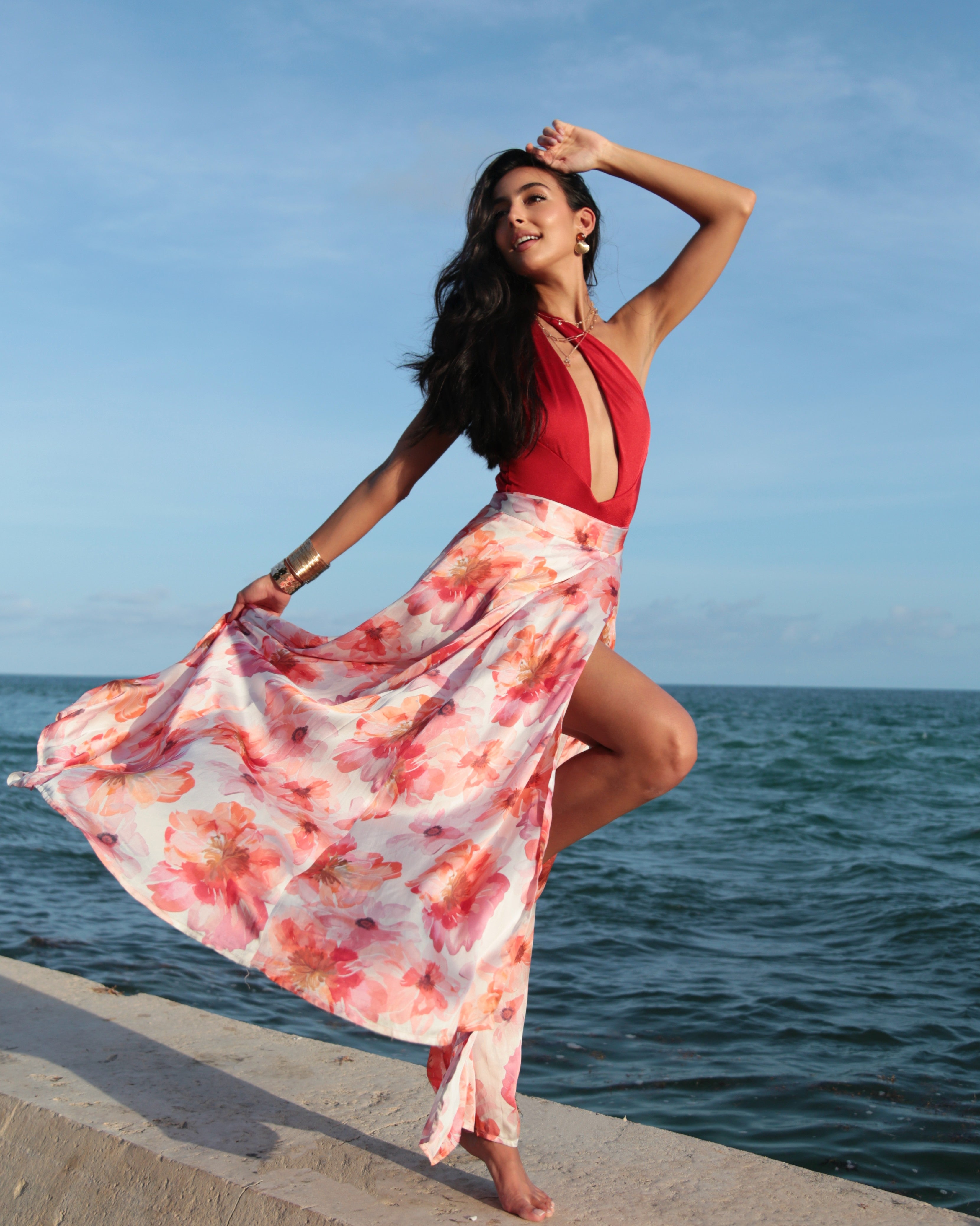Show Skirt Sunset Bloom