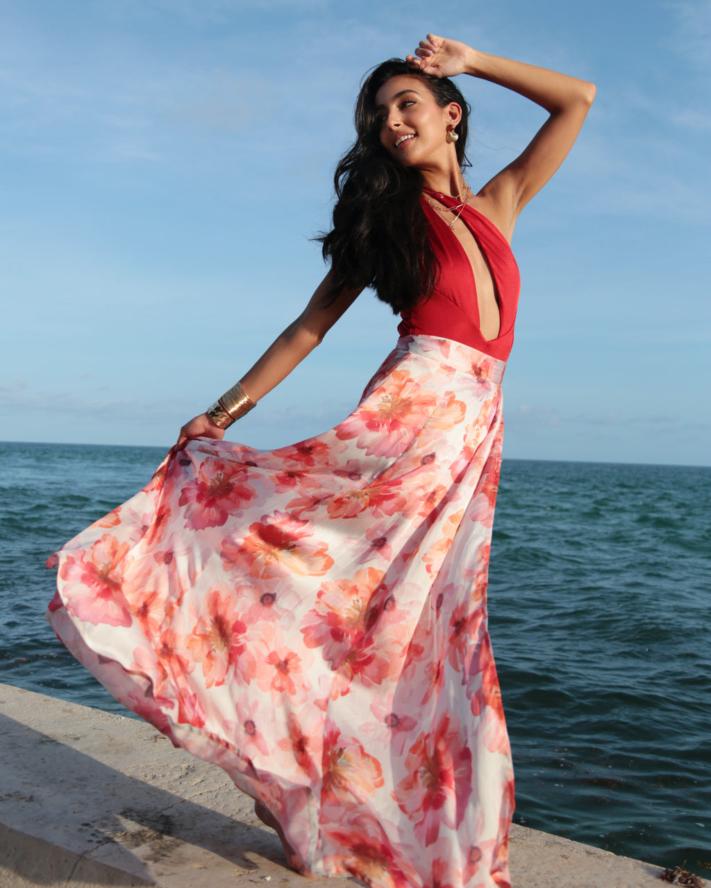 Show Skirt Sunset Bloom