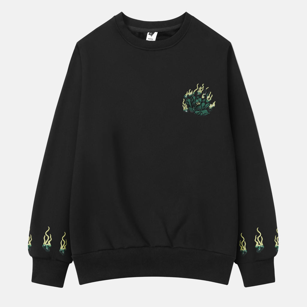 Emerald Kirin Embroidery Sweater | SW9007
