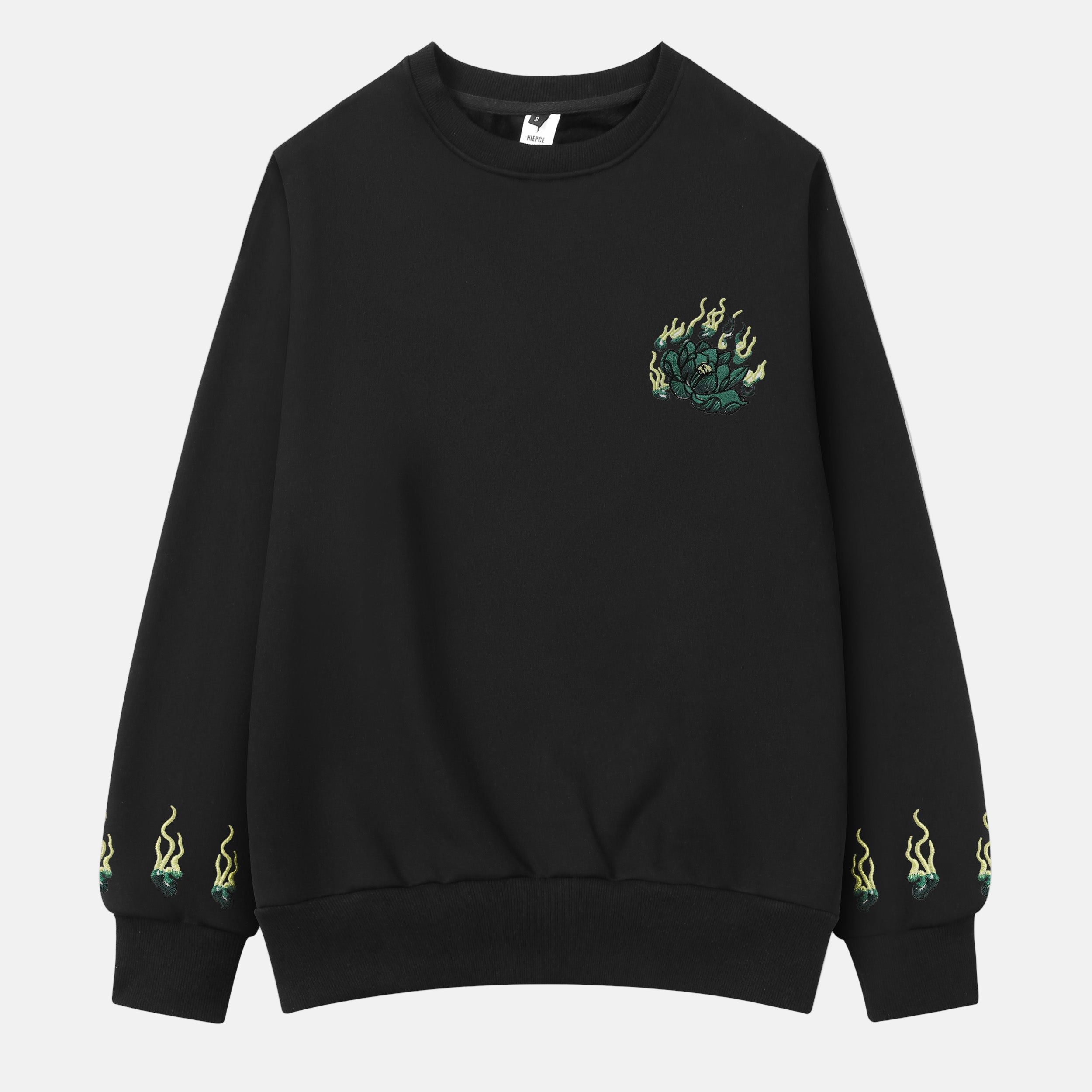 Emerald Kirin Embroidery Sweater | SW9007