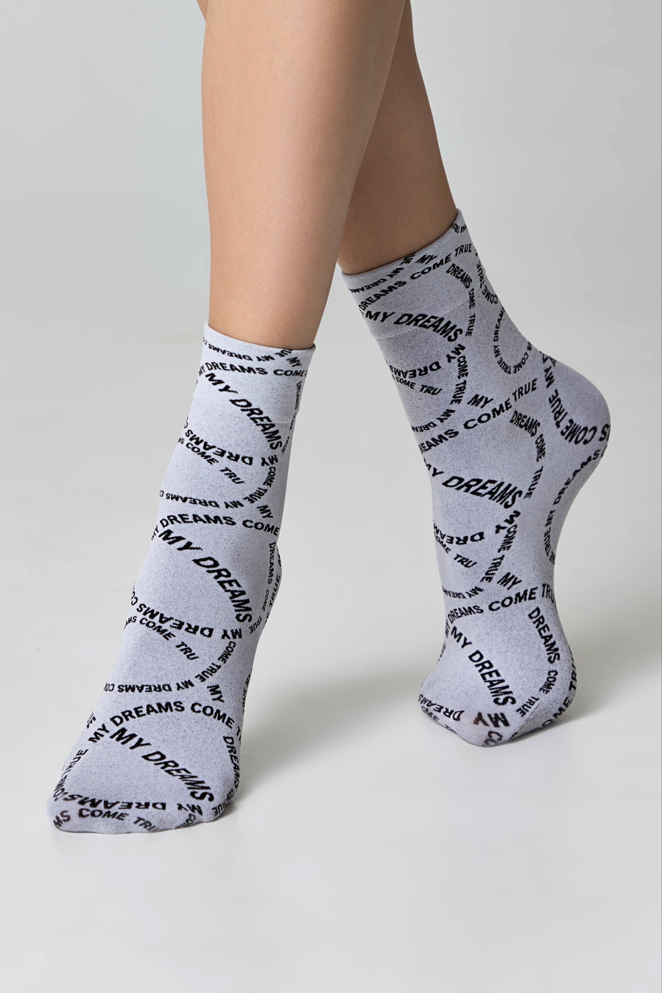 Dense Socks Conte Fantasy Knitted "My dreams" Design