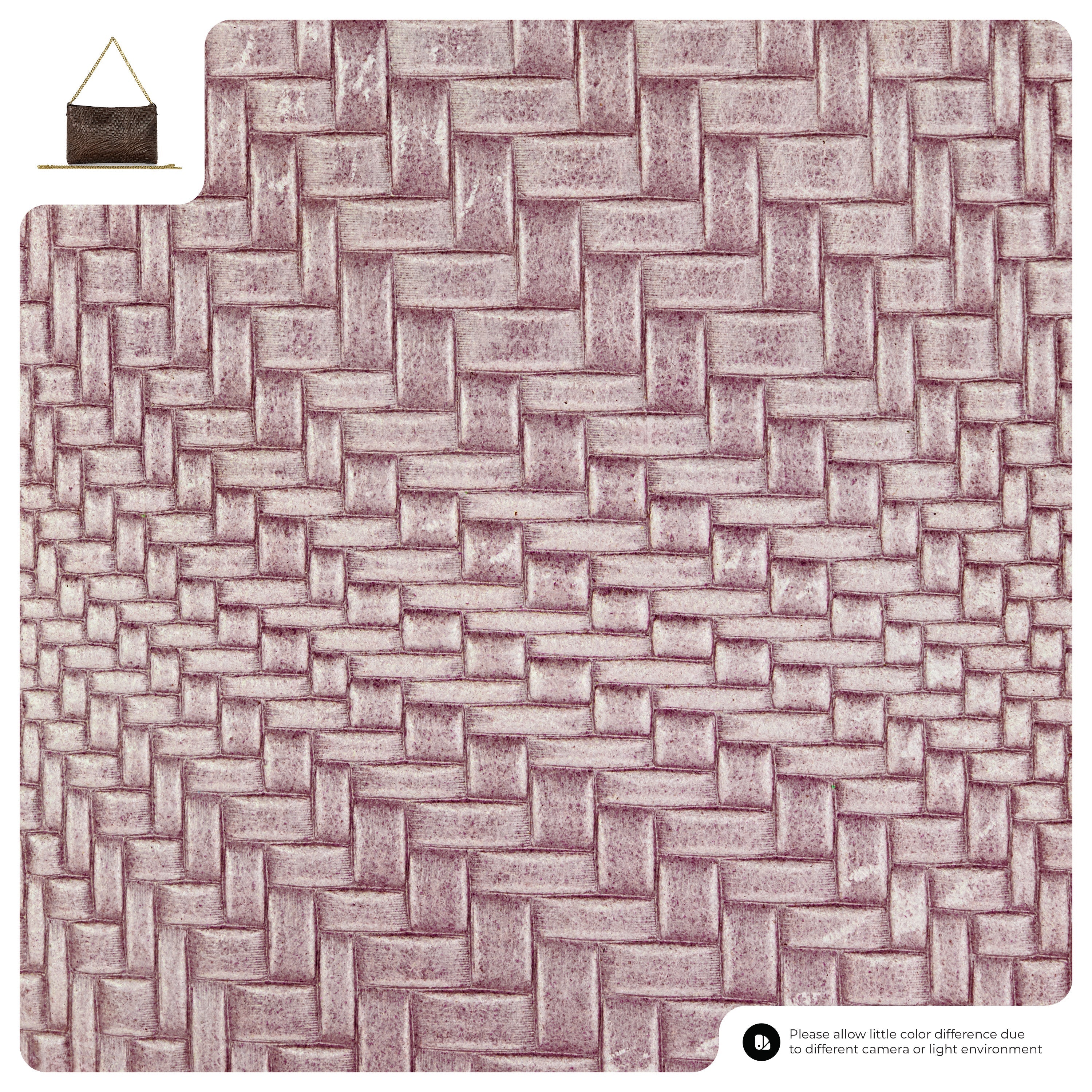 Grid Suede Leather Crossbody Bag