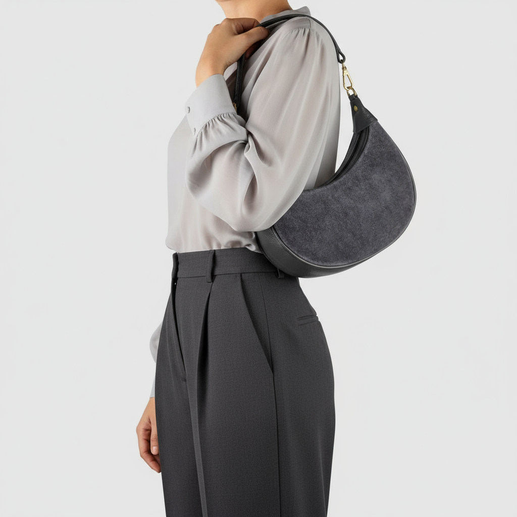 Suede Leather Shoulder Bag
