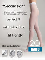 Conte Tango Tights 20 Den | Sheer to Waist Satin Shine