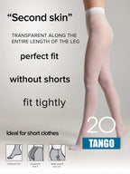 Conte Tango Tights 20 Den | Sheer to Waist Satin Shine