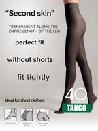 Conte Tango Tights 40 Den | Sheer to Waist Satin Shine