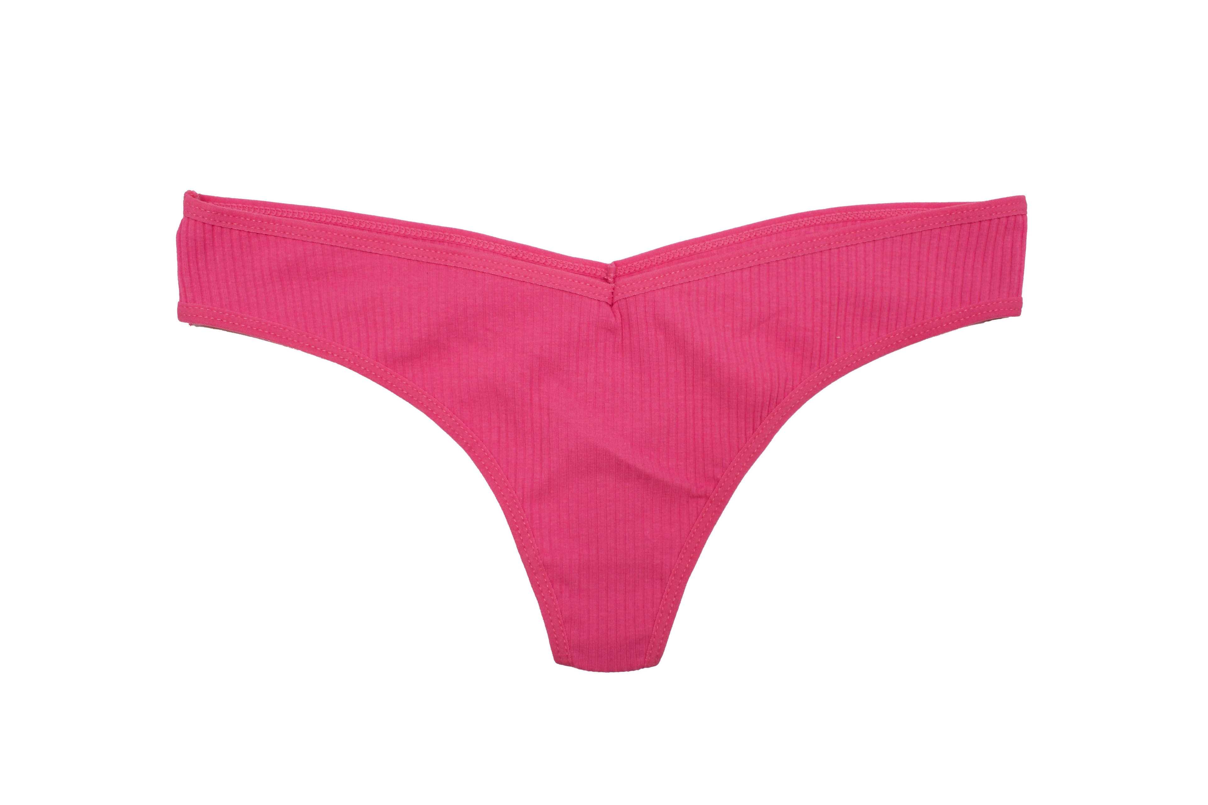 Cotton Rib Thong