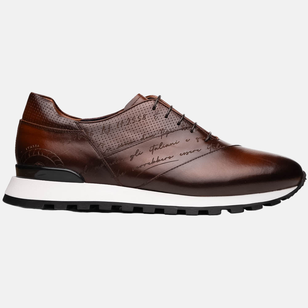 Testo Italian Calfskin Sneaker | Brown