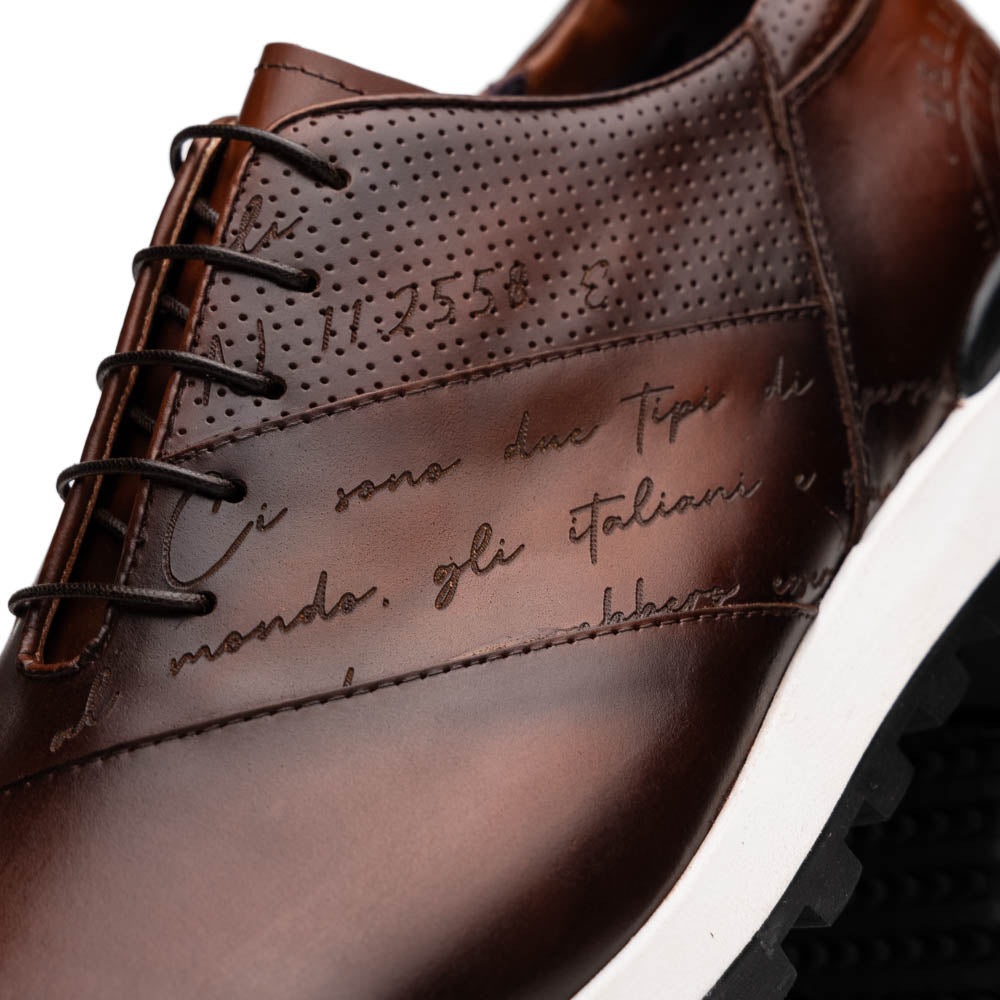 Testo Italian Calfskin Sneaker | Brown