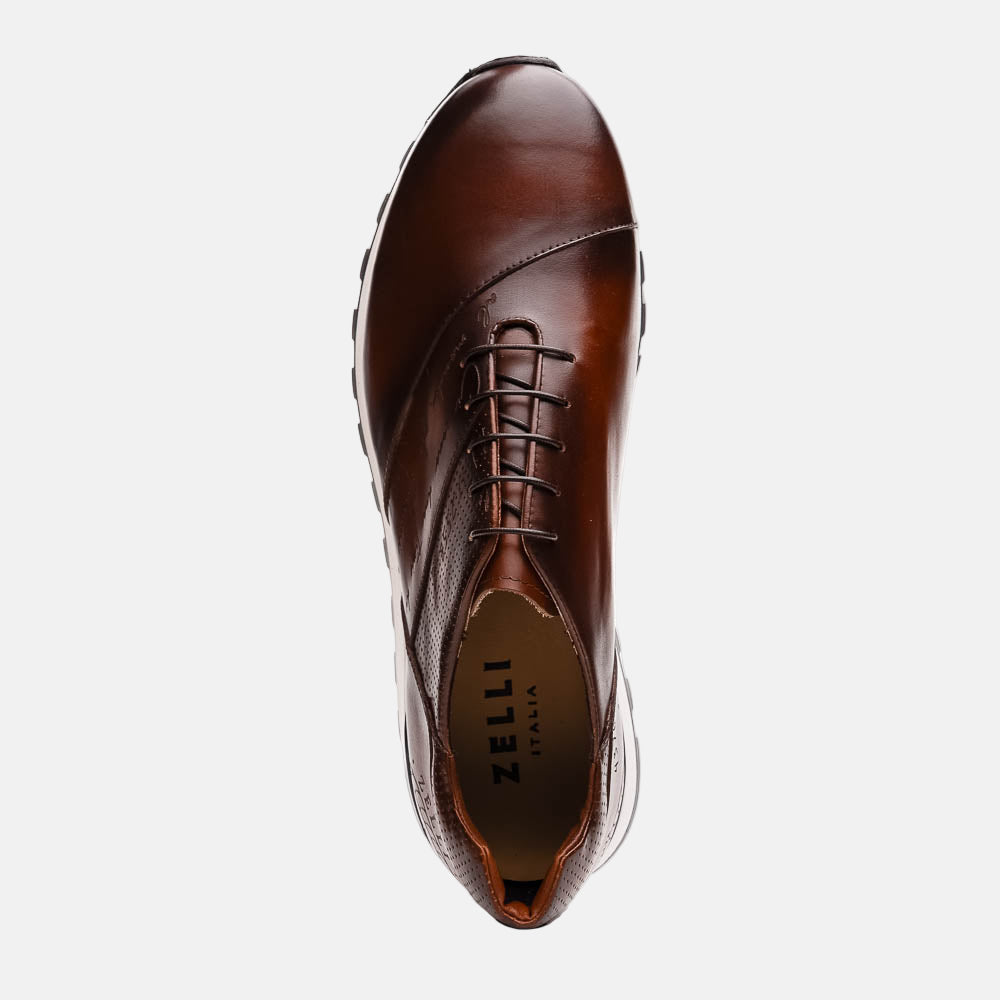 Testo Italian Calfskin Sneaker | Brown