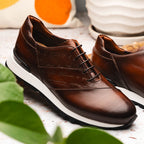 Testo Italian Calfskin Sneaker | Brown