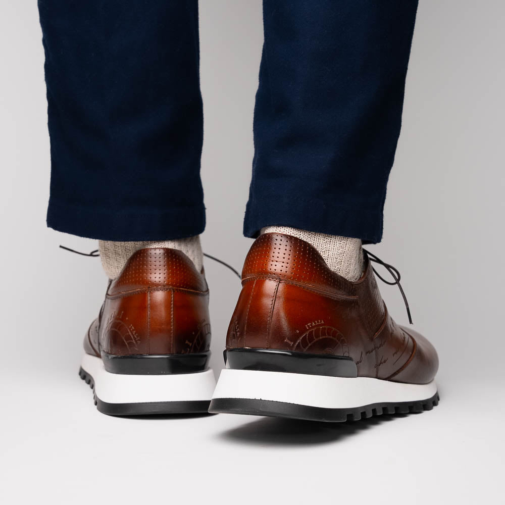 Testo Italian Calfskin Sneaker | Brown