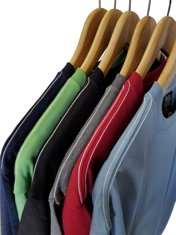 Men's Bamboo Short Sleeve Contrast Stitch T-Shirt