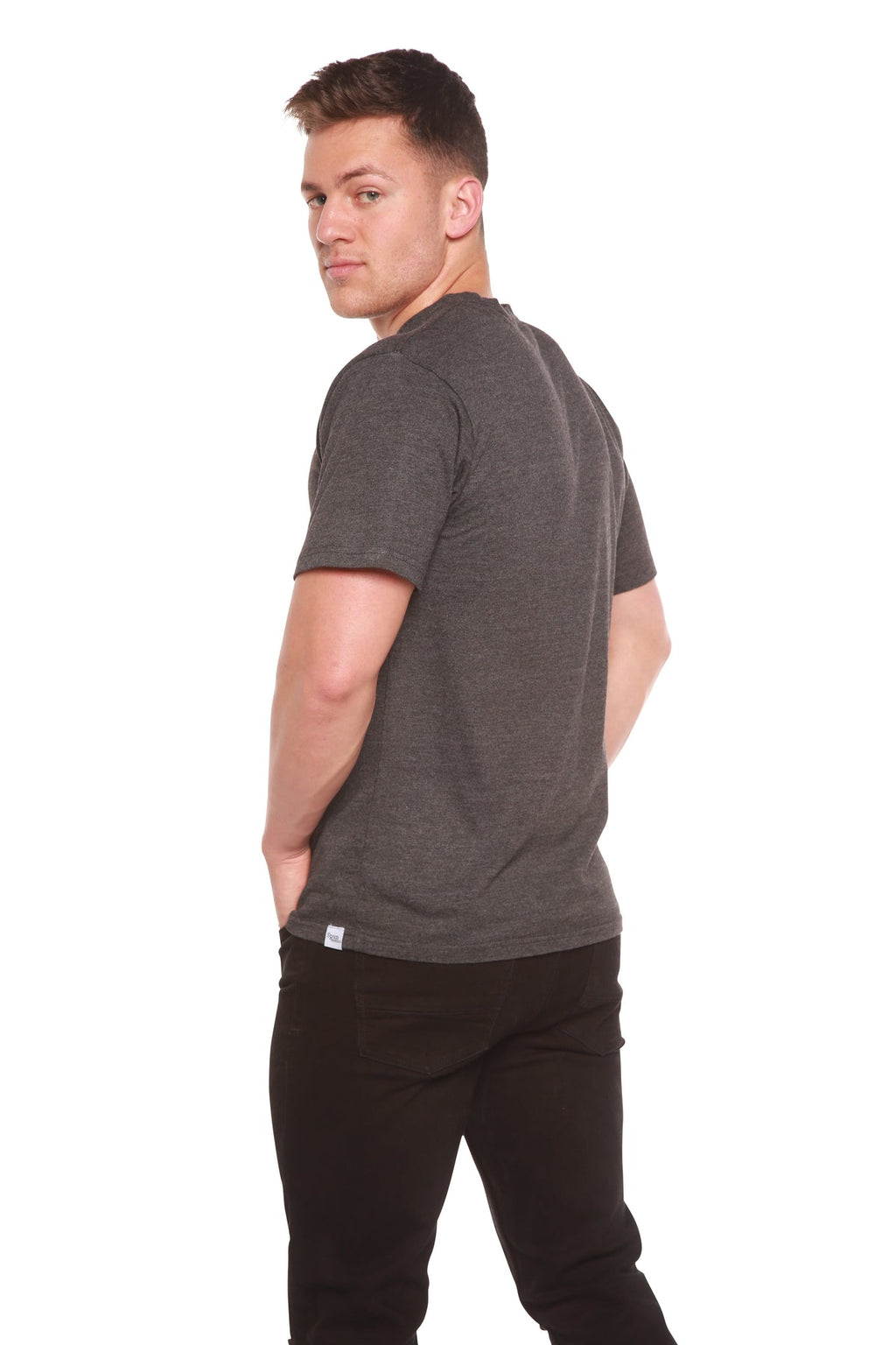 Men's Bamboo Short Sleeve Contrast Stitch T-Shirt