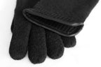 Tittimitti® 100% Virgin Wool Unisex Gloves with Genuine Leather Trim. OEKO-TEX Standard 100