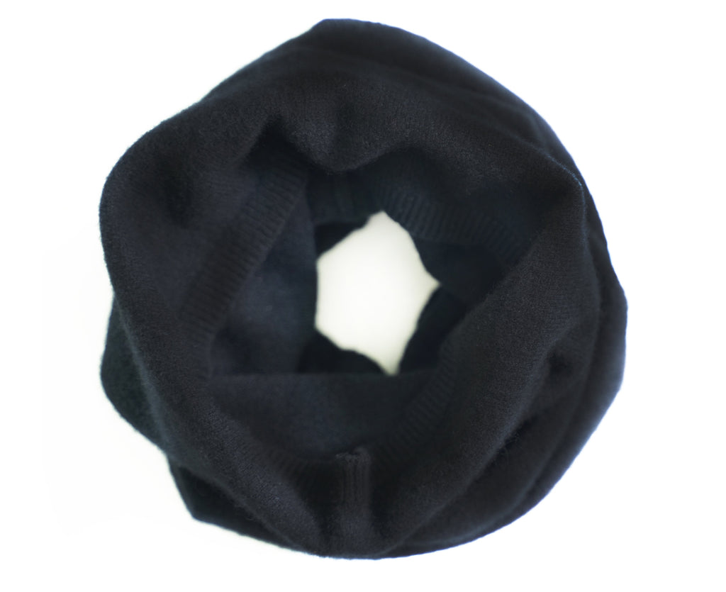Tittimitti® 100% Cashmere Knitted Neck Gaiter Warmer Loop Scarf