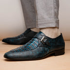Toluca Monkstrap Shoe | Rustic Blue