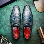 Toluca Monkstrap Shoe | Rustic Blue