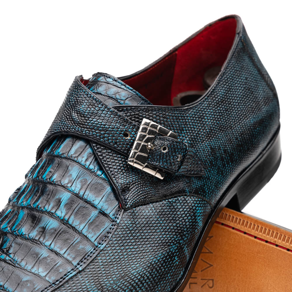 Toluca Monkstrap Shoe | Rustic Blue