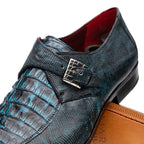 Toluca Monkstrap Shoe | Rustic Blue