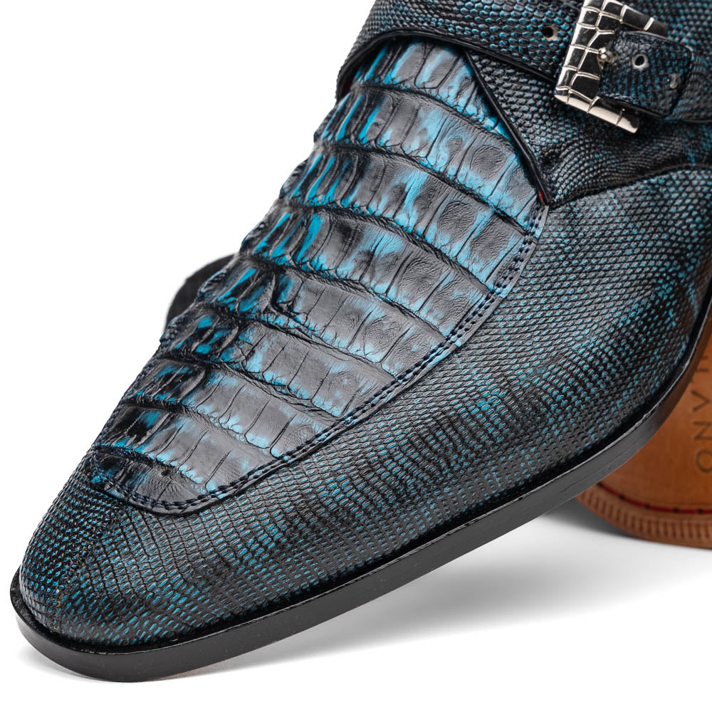 Toluca Monkstrap Shoe | Rustic Blue
