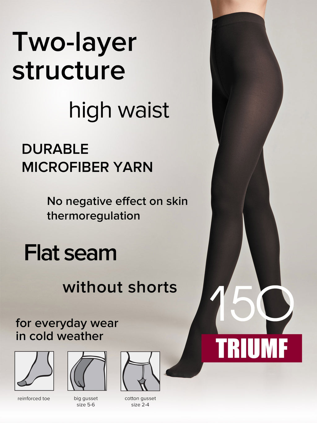 Conte Triumf Tights 150 Den | Warm Opaque Microfiber