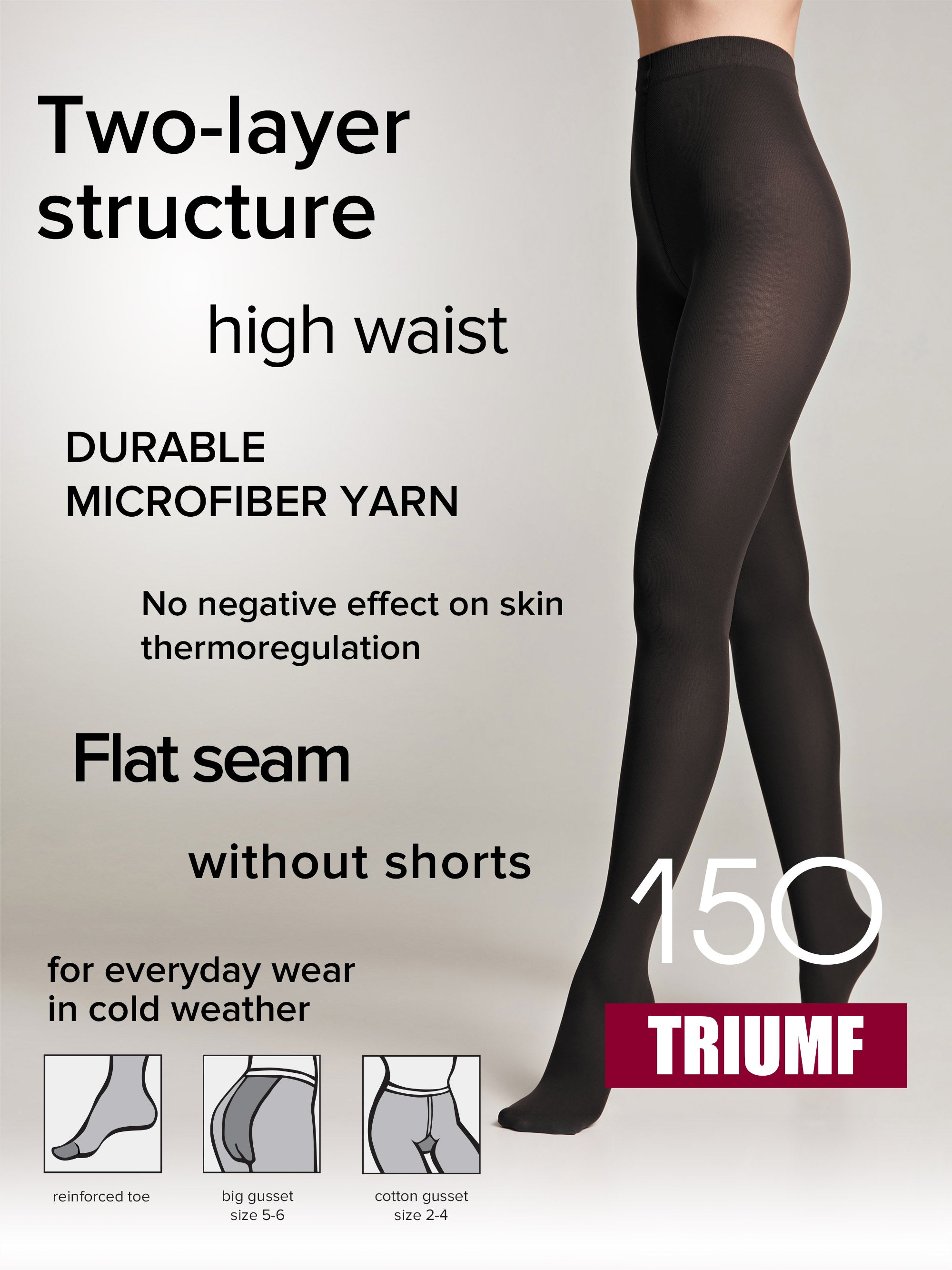 Conte Triumf Tights 150 Den | Warm Opaque Microfiber