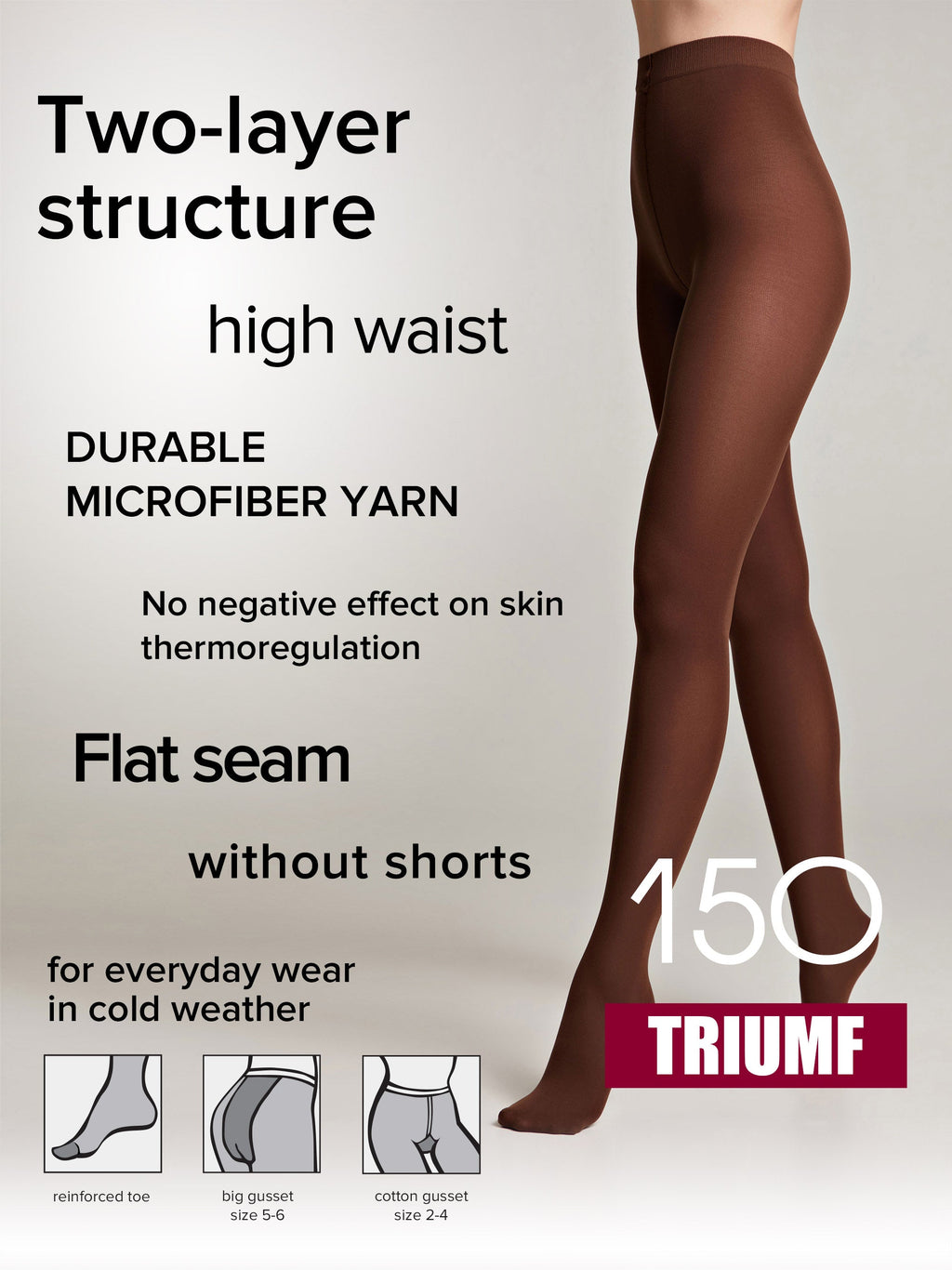 Conte Triumf Tights 150 Den | Warm Opaque Microfiber