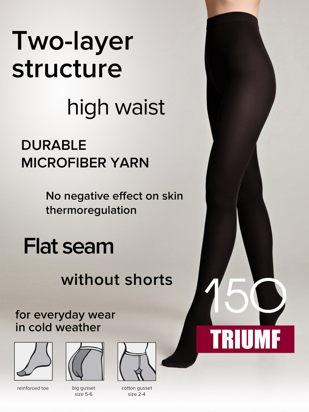 Conte Triumf Tights 150 Den | Warm Opaque Microfiber