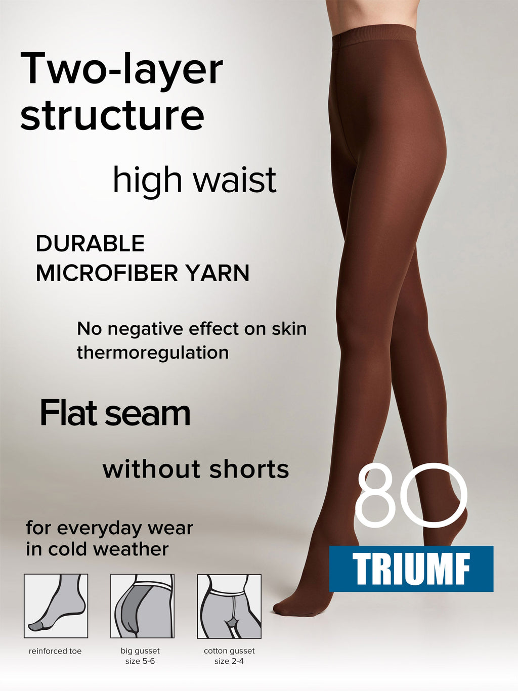 Conte Triumf Tights 80 Den | Opaque Microfiber