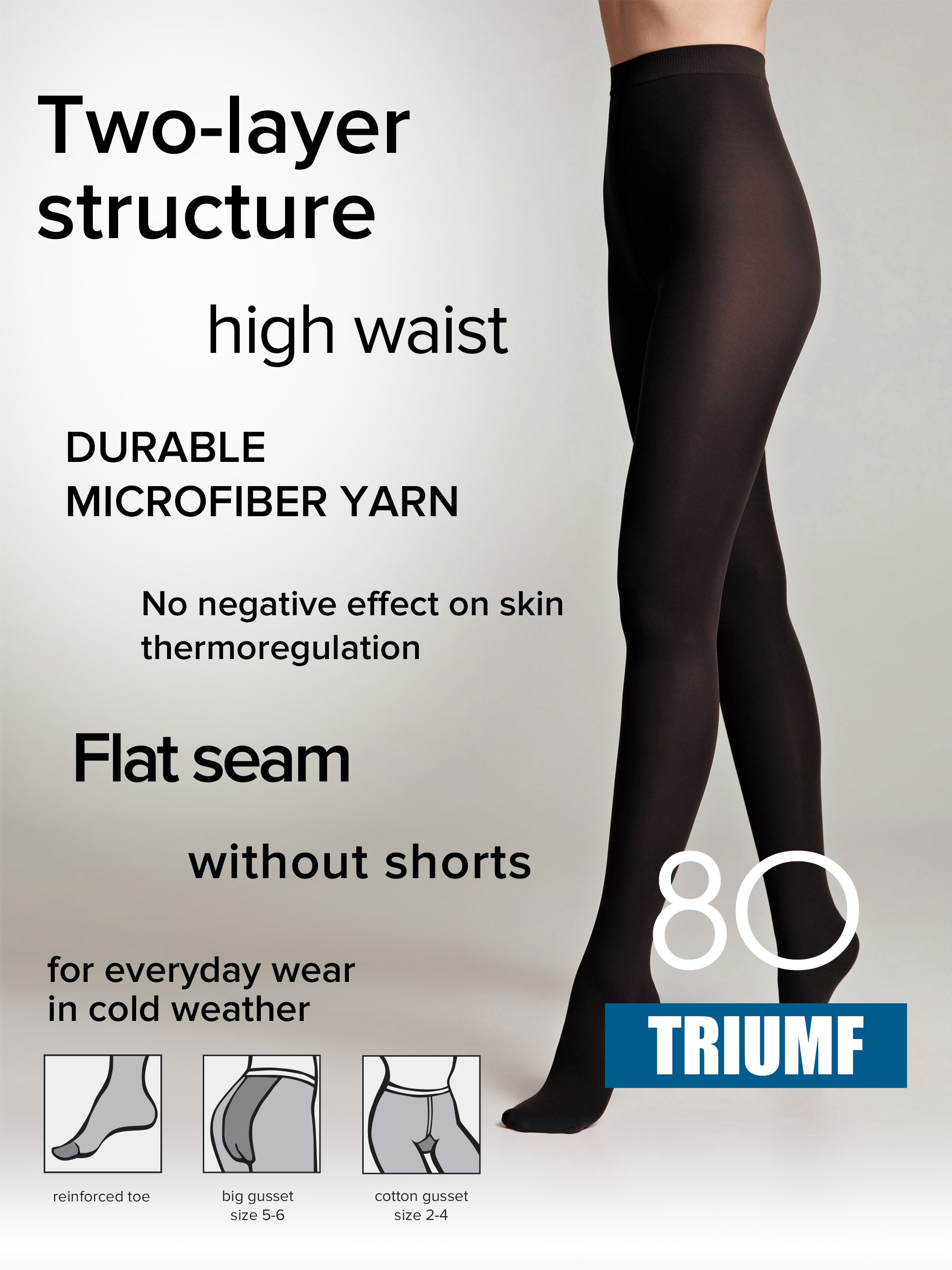 Conte Triumf Tights 80 Den | Opaque Microfiber