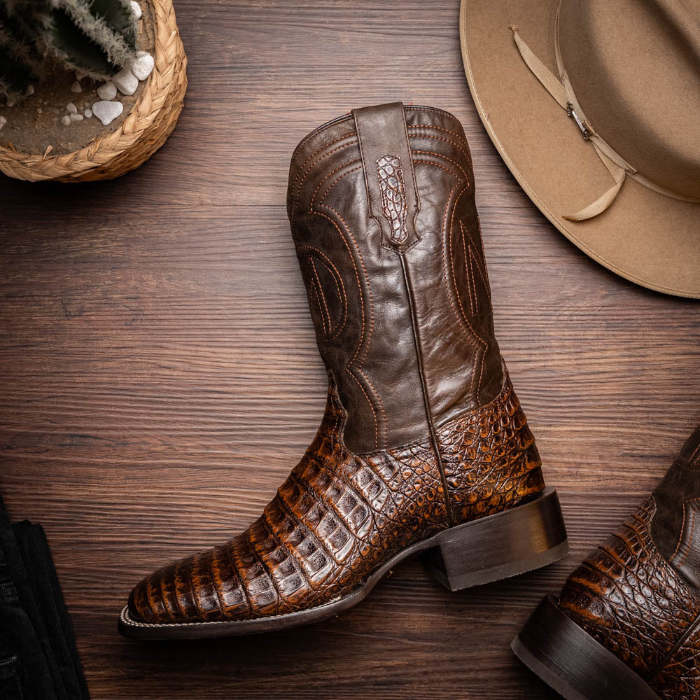 Tucson Cowboy Boot | Aged Brown