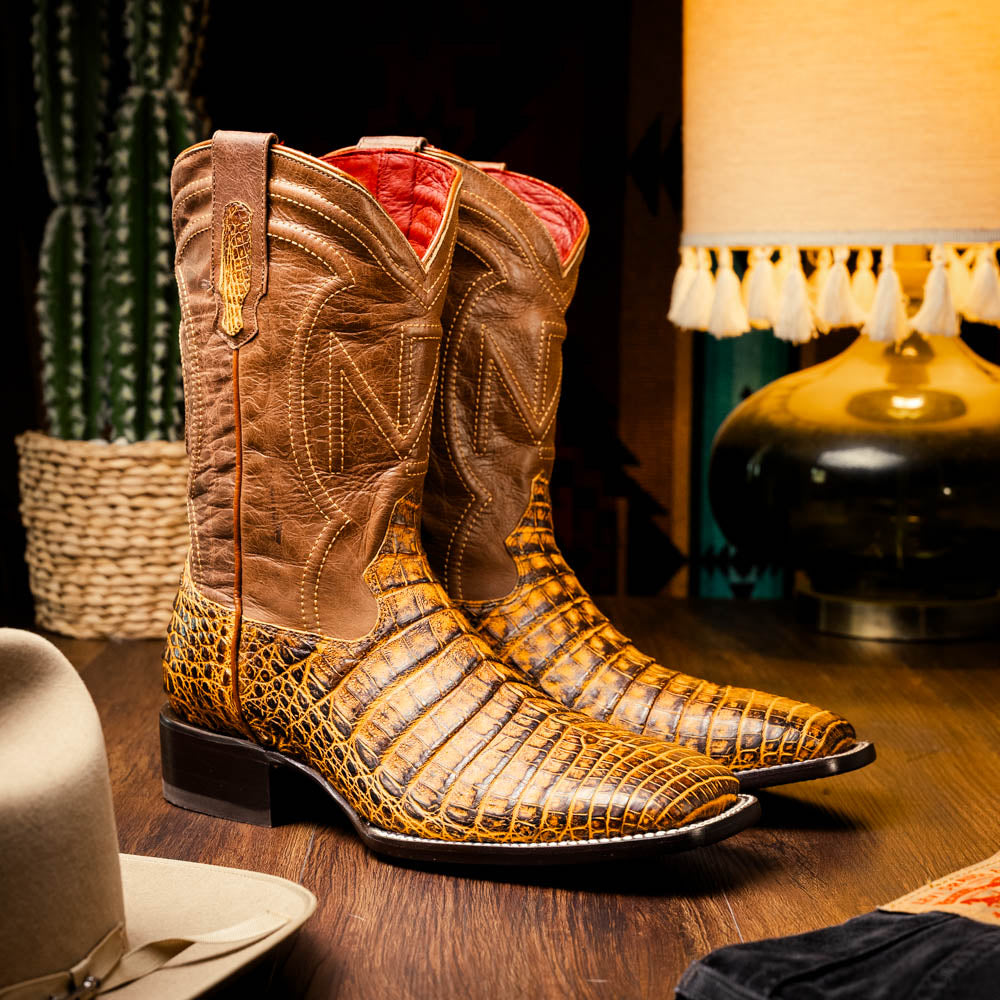 Tucson Cowboy Boot | Mustard Brown