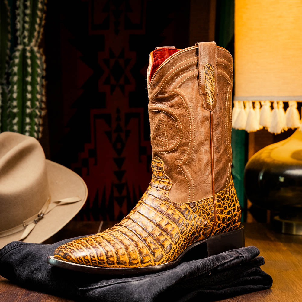 Tucson Cowboy Boot | Mustard Brown