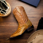 Tucson Cowboy Boot | Mustard Brown