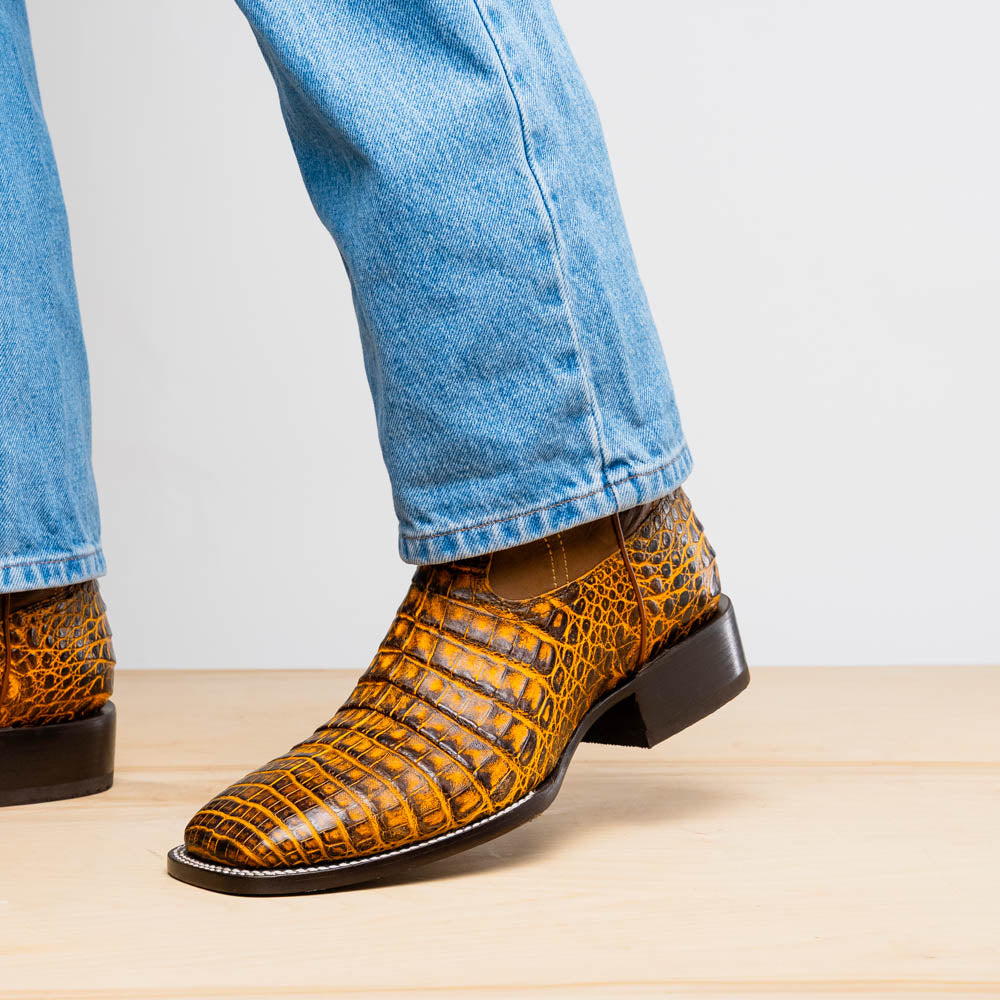 Tucson Cowboy Boot | Mustard Brown