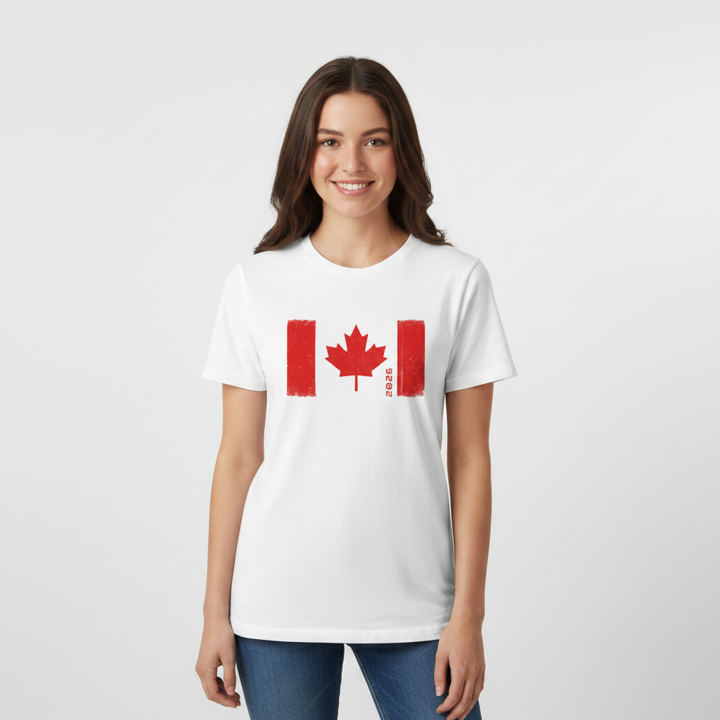 Canada '26 Lightweight Performance Tee White