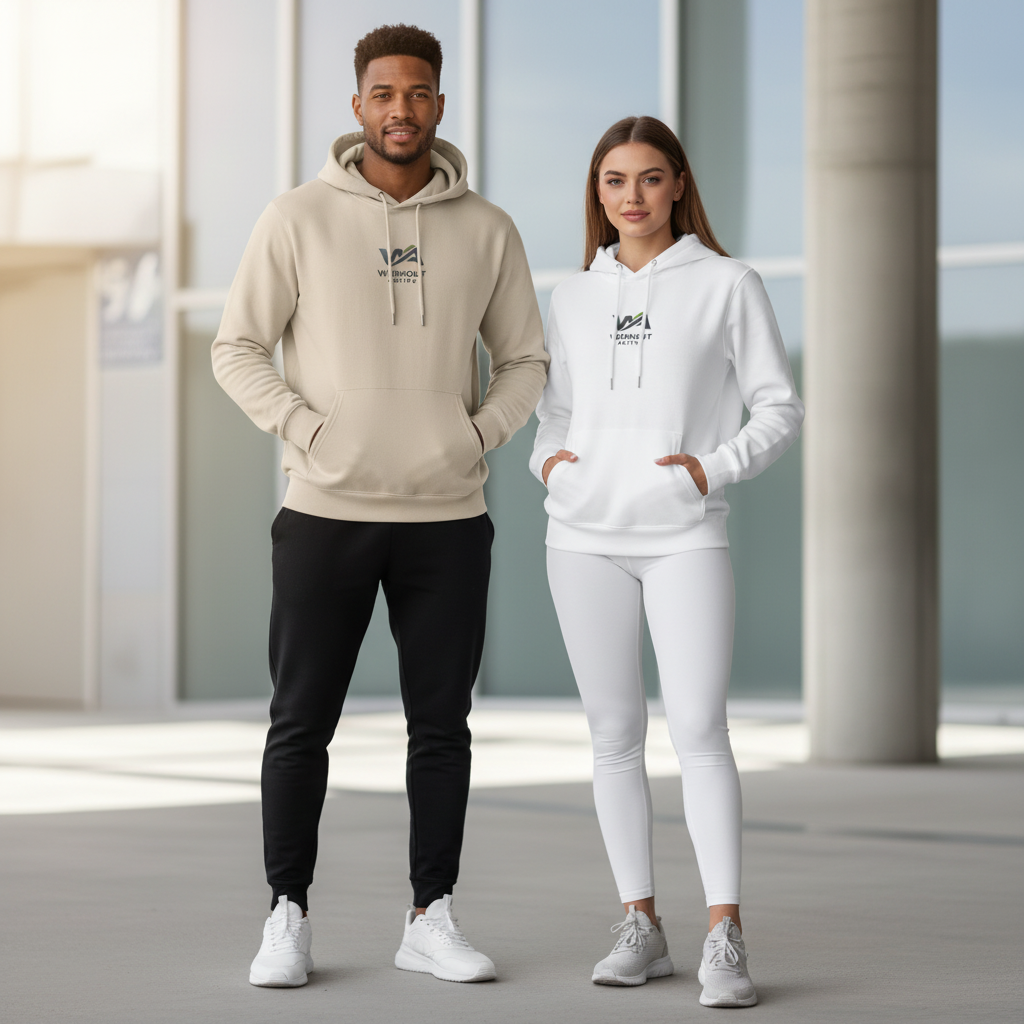 Essential Workout Active Organic Hoodie | Mid-Weight