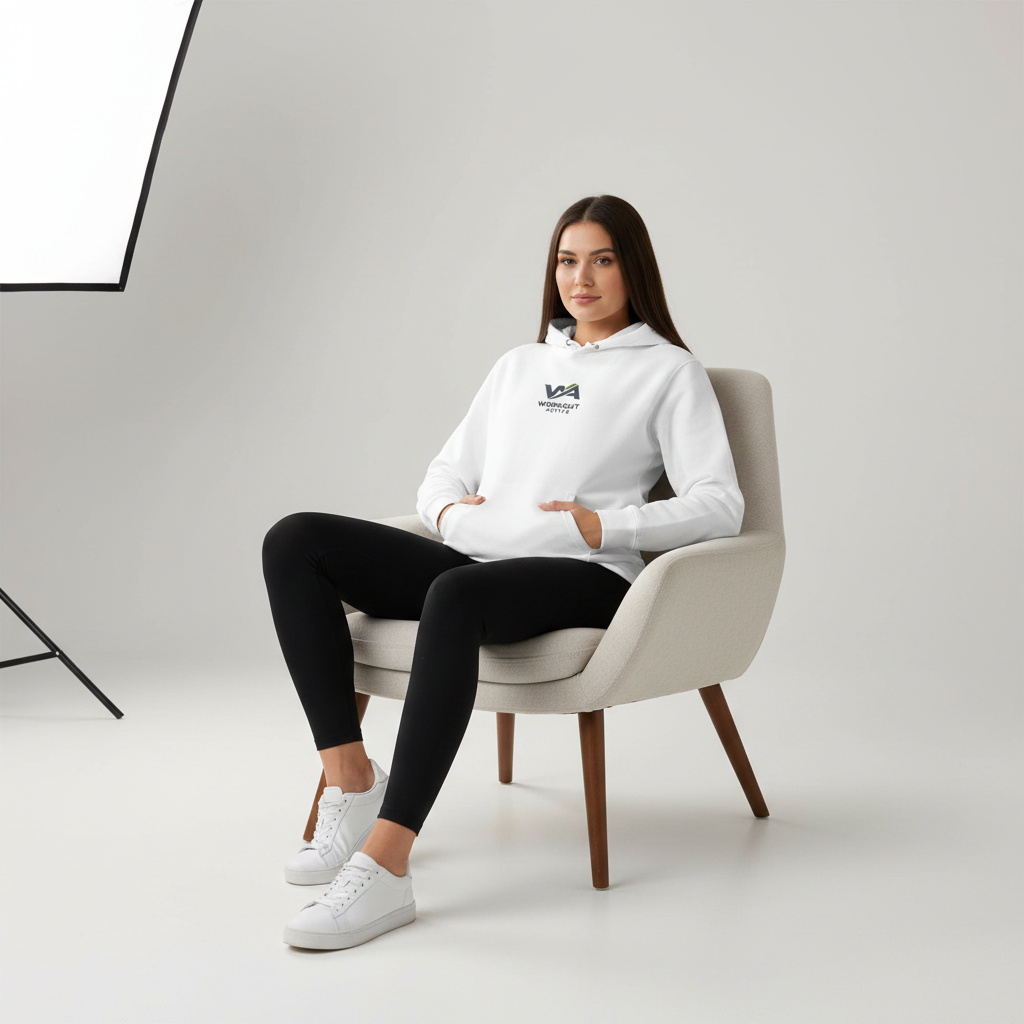 Essential Workout Active Organic Hoodie | Mid-Weight