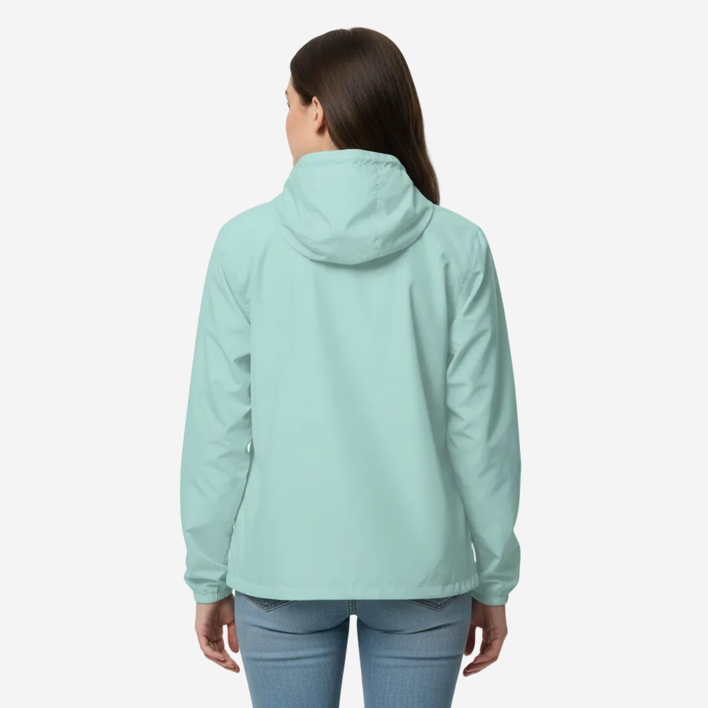 Workout Active Zip-Up Lightweight Hooded Jacket | Light Turquoise
