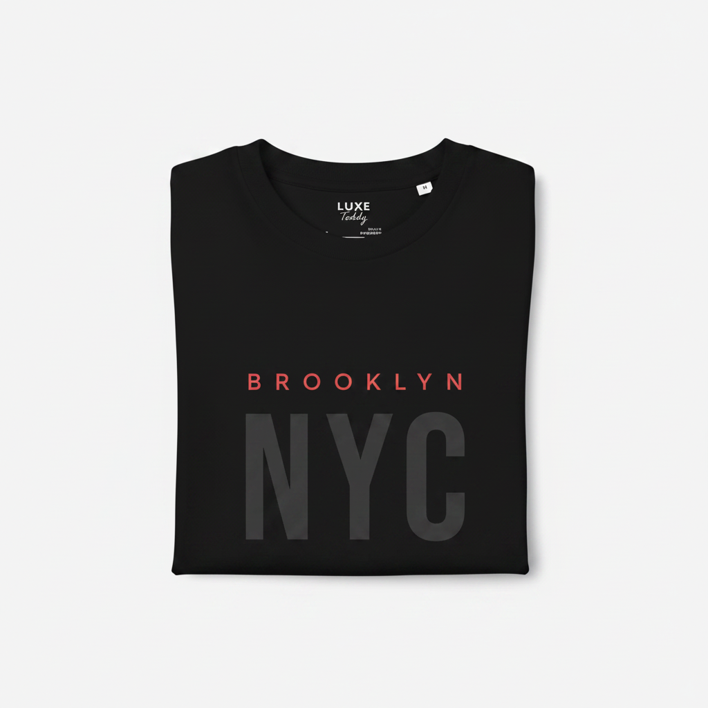 Brooklyn NYC Organic Cotton Tee | Black