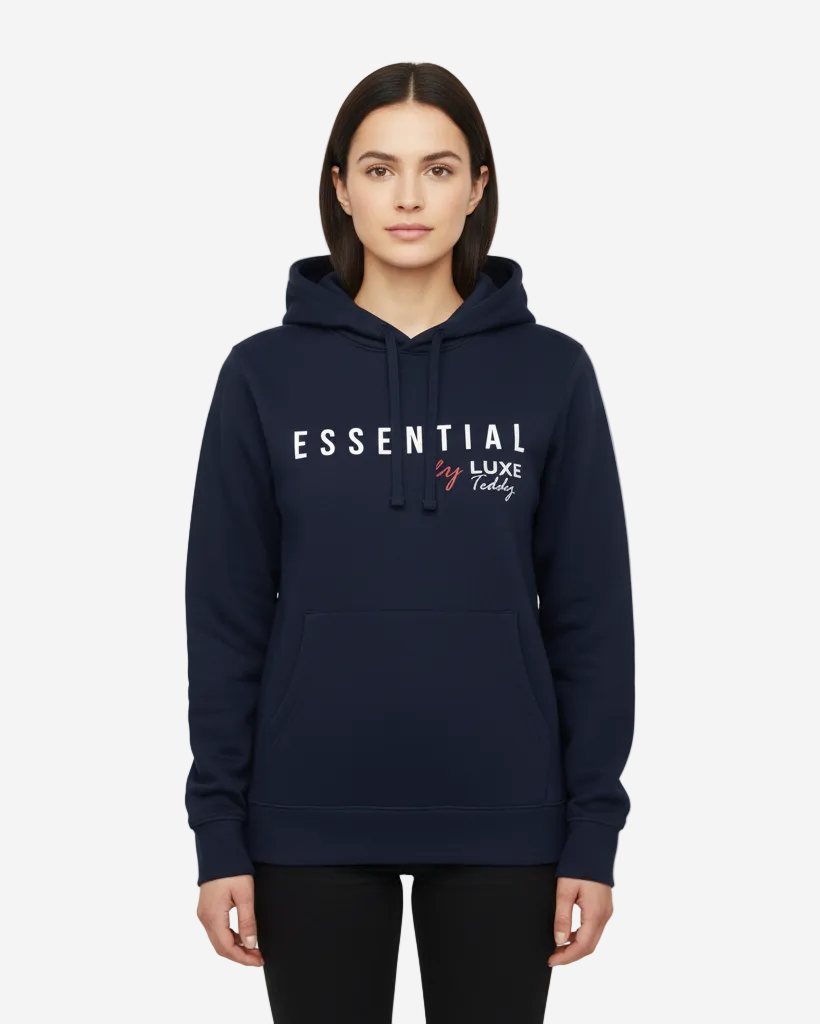 Essential by Luxe Teddy Organic Hoodie with Side Pockets