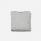 Grey Organic Pullover Hoodie with Side Pockets | Mid-Weight