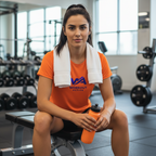 Workout Active Performance T-Shirt | Neon Orange