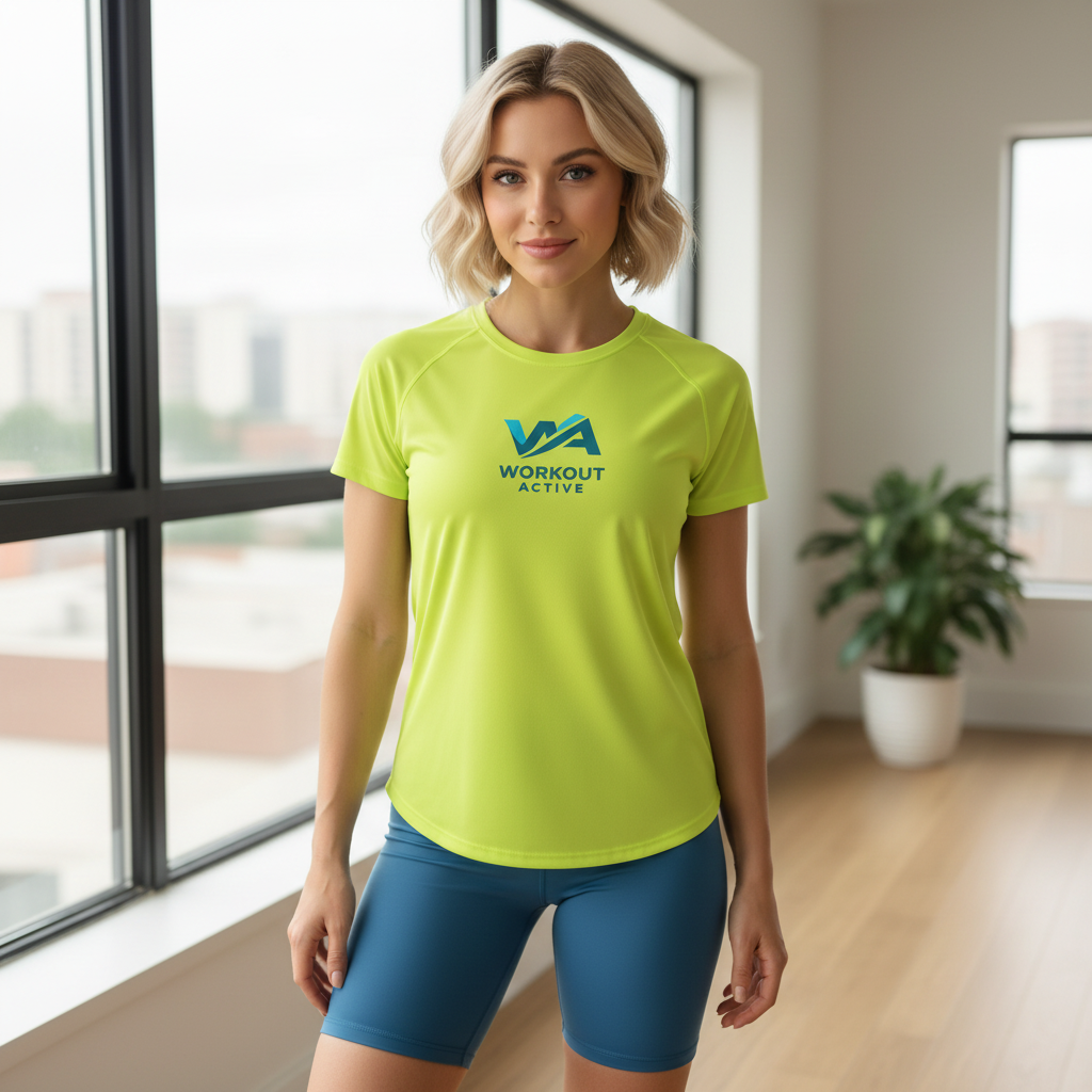 Workout Active Performance T-Shirt | Neon Yellow