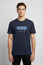Luxe Teddy 'Blue Edition' Classic Eco T-Shirt in White | LT104B