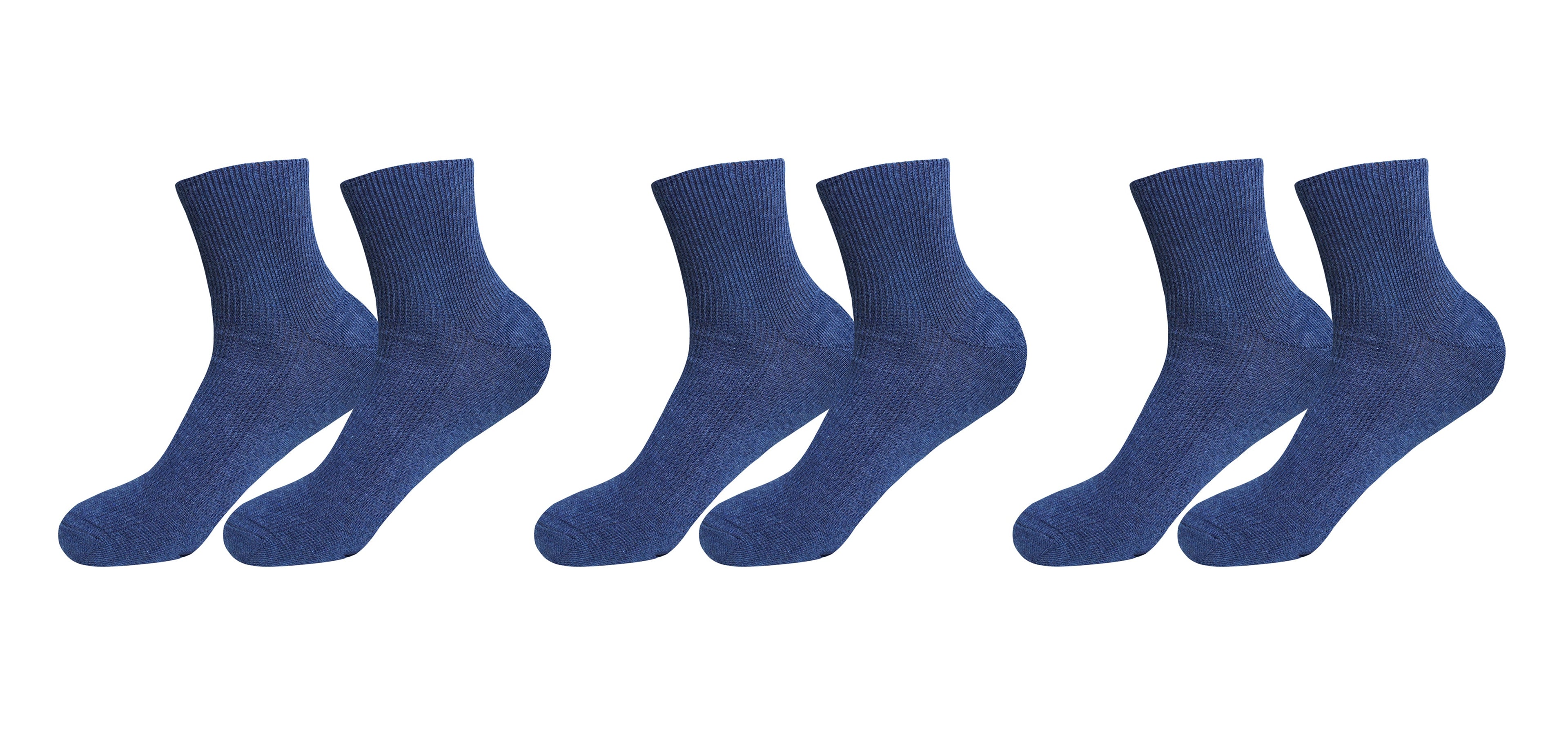 Tittimitti® 100% Organic Combed Cotton Luxury Men's Socks | 3 Pairs