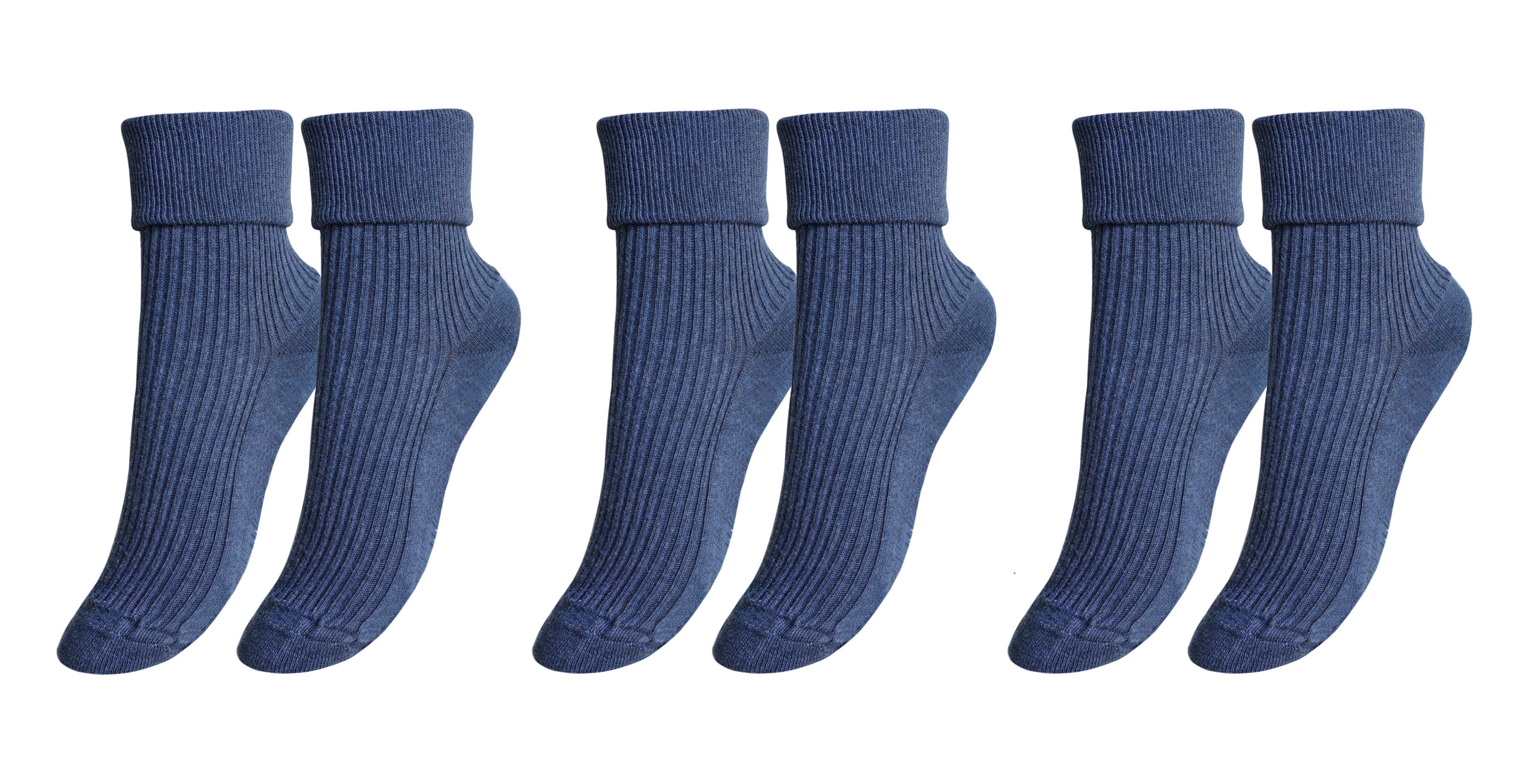 Tittimitti® 100% Organic Combed Cotton Luxury Women's Socks | 3-Pack