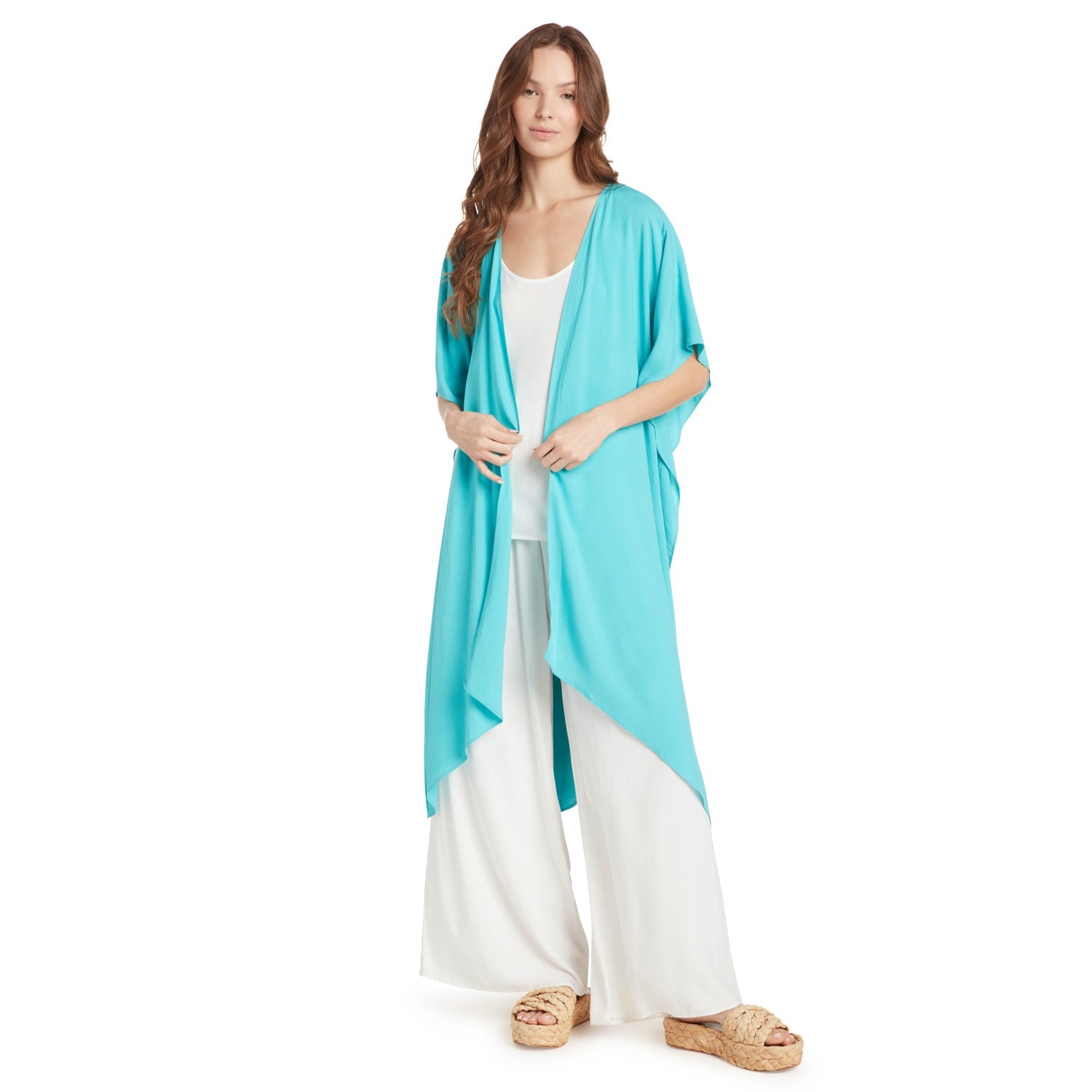 Solid Kimono Jacket | Ocean